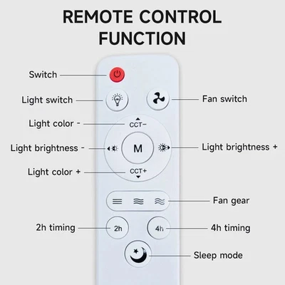Remote Control Fit for Modern Ceiling Fan With LED Light Lighting Bedroom Living - Image 1 of 4
