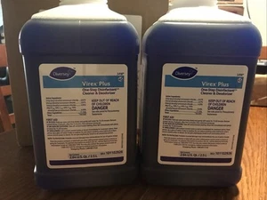 2 Diversey Virex Plus 45 One-Step Disinfectant Cleaner and Deodorant 2.5L J-Fill - Picture 1 of 3