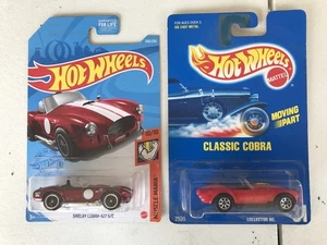 Hot Wheels Super Treasure Hunt Shelby Cobra 427 S/C & Blue Card Classic Cobra - Picture 1 of 3