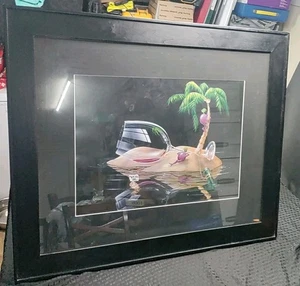 Vintage Michael Godard Lost In Paradise gerahmter Giclée-Druck mattschwarz 35"x29" - Bild 1 von 10