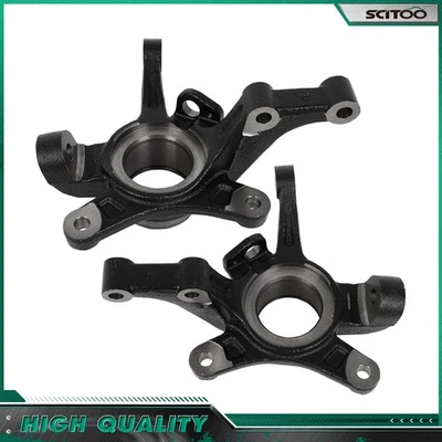 (2) Front Steering Knuckle For Chevrolet Aveo 2004-2011 Pontiac G3 2009-2010 - Image 1 of 4