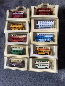 10 Different Lledo Buses Days Gone . Boxed .Double Double Deckers Lot 7 - Picture 1 of 1