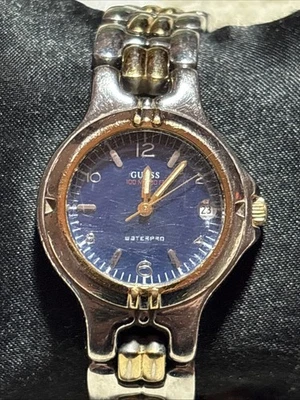 Guess Waterpro G65903L Two Tone Quartz Analog Ladies Watch New Battery Working - Image 1 of 4