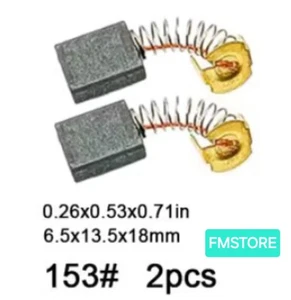 Spazzole carboncini 6,5×13,5×18 mm Trapano Smerigliatrice Martelletto 153# - Foto 1 di 2