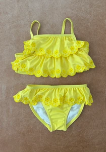 Crazy8 – Girl's Two Piece Swimsuit – Yellow – Size 4T - Picture 1 of 3