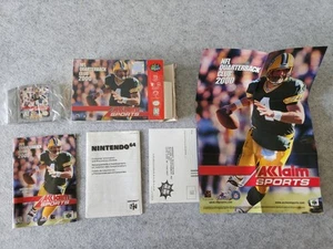 NFL Quarterback Club 2000 (Nintendo 64, N64) CIB completo con manuale e poster!! - Foto 1 di 19