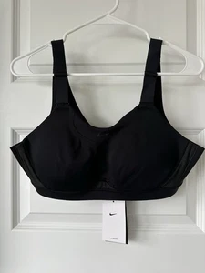 Nuevo Sujetador Deportivo Ajustable Acolchado Soporte Alto Nike Dri-FIT Alpha Negro L (A-C) - Imagen 1 de 9