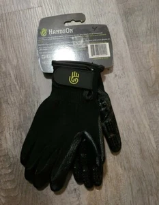 HandsOn Grooming Gloves Size small Color Black New - Foto 1 di 5
