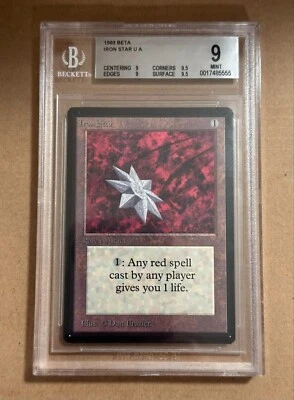 Iron Star - BETA - MTG - BGS 9. MINT. Quad ++ - Image 1 of 2