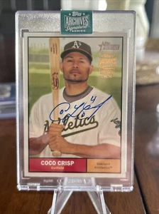 2024 Topps Archives Signature Coco Crisp Auto /17 2010 Heritage - Picture 1 of 2