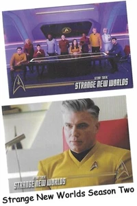 Star Trek Strange New Worlds Season 2 Two - P1 & P2 Gold Parallel Promo Card Set - Picture 1 of 5