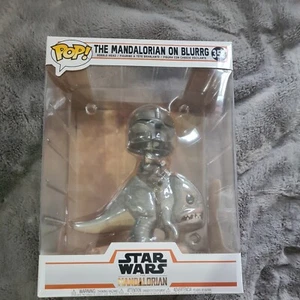 Funko POP! Figura Vinilo Bobblehead Star Wars #358 The Mandalorian on Blurrg - Imagen 1 de 12