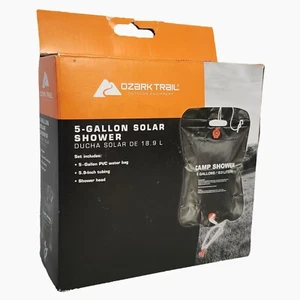 Outdoor Camp Shower Portable Solar Shower Camping Bag 5 Gallon PVC Black Bag - Picture 1 of 4