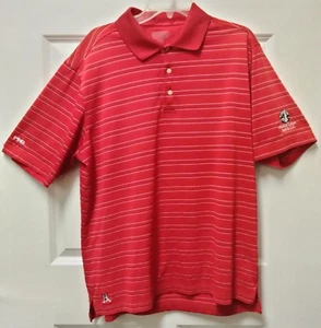 Mens Ping Polo Shirt XL Pinetop Lakes Golf & Country Club Logo Red Striped - Picture 1 of 5