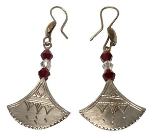 Handmade African Ethnic Berber Tuareg Earrings Tribal Artisan African Jewelry - Picture 1 of 2