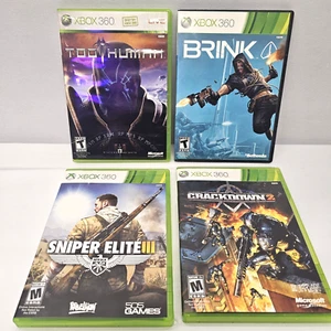 Xbox 360 Shooter Action Bundle Game Lot of 6 - VG - Sniper Elite 3, Too Human .. - Picture 1 of 17