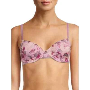 NWT Jessica Simpson Women’s Brushed Micro T-Shirt Bra, 3 Pack, Size 34C - Picture 1 of 3