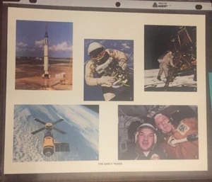 NASA THE EARLY YEARS JSCL-105 Apollo 11 Gemini IV Mercury Redstone 3 Skylab 4 - Picture 1 of 6