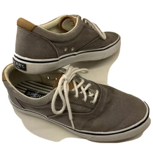 Sperry Top Sider Mens Striper 1048073 Lace Up Gray Sneaker Shoe Size US 10 - Picture 1 of 10