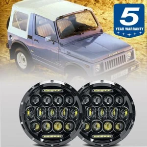 For Suzuki Samurai SJ410 7" LED Headlights Pair DRL Hi/Lo Sealded Beam DOT - Picture 1 of 12