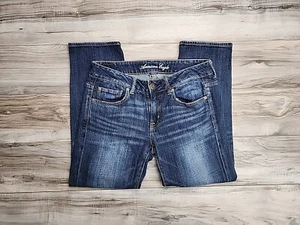 Pantalones de mezclilla para mujer American Eagle Outfitters ajuste niño 4 elásticos (1424) - Imagen 1 de 6