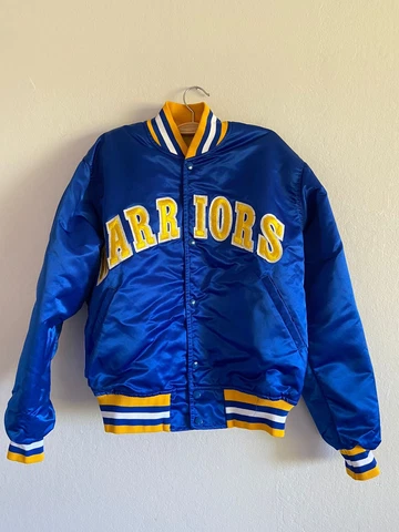 Golden State Warriors Starter Jacket Vintage OG 90s NBA Oakland Finals Medium Cover