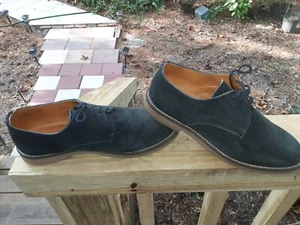 NEW REPUBLIC BY MARK MCNAIRY Suede Casual Oxfords Hunter Green Size 10.5 - Picture 1 of 8