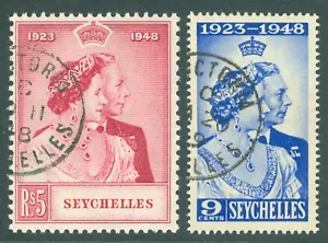 Seychellen 1948 Silber Hochzeitsset. Sehr fein gebraucht - Bild 1 von 1