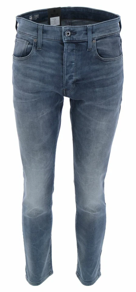 G-STAR RAW DENIM 3301 SLIM Elto Novo Superstretch Herren Jeans - Bild 1 von 1