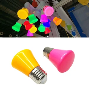 Multicolor LED Light Bulbs B22 E27 Blue Red Green Pink White Orange Purple 220V - Picture 1 of 18