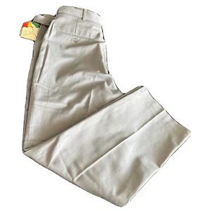Arnold Palmer Men's Dress Pants gray 36x30Flat Front Straight Leg With Belt - Picture 1 of 12