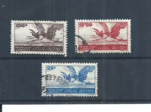 Lebanon stamps. 3 of the 1946 Air used. Grey Herons birds. (AR151) - Picture 1 of 2