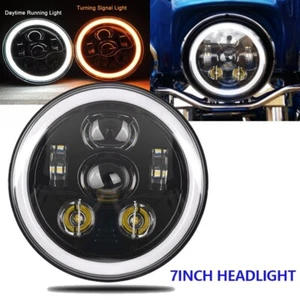 7 " inch LED Motorcycle Headlight Hi/Lo Light Motorbike Lamp 1PC - Picture 1 of 8