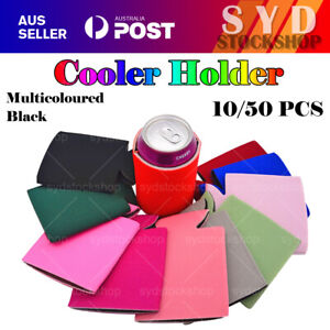 UP 50PC Foldable Blank Can Stubby Cooler Holder Sleeve Sublimation Heat Transfer