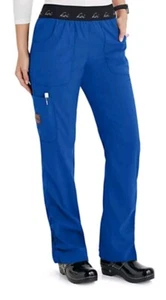 Koi Lite Spirit Scrub Pants 2X Petite Royal Blue Cargo Pants 720 Slim Fit NWT - Picture 1 of 2