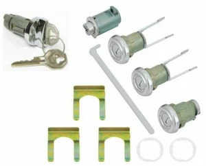 Ignition Door Glovebox Trunk Lock Set 1955 Bel Air Hartop/Sedan 1956-1957 Sedan - Picture 1 of 3