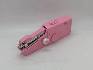 Mini sewing machine handheld for beginners portable electric DIY garments pink - Picture 1 of 10