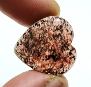 26 Crt Amazing Rare Pink Strawberry Quartz Heart Shape Cabochon Loose Gemstone - Picture 1 of 6