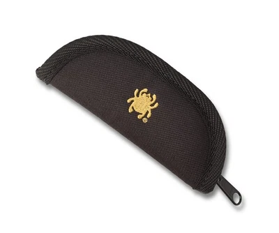 Bolsa pequena Spyderco acolchoada preta de náilon com zíper estojo C18NC - Imagem 1 de 2
