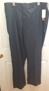 Perry Ellis Premium Performance Tailored Fit Flex Elasticizzato 40x32 Blu Scuro Nuovo con etichette - Foto 1 di 8