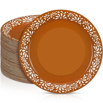 100 Piezas Platos de Papel Platos De Barro Mexicanos Baby Shower Suministros de Fiesta 7 Pulgadas Foto 1 de 4