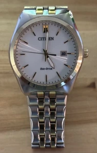 Herrenuhr Citizen Eco-Drive Corso 40mm weißes Zifferblatt bicolor Datum E111-000WT-01 - Bild 1 von 6