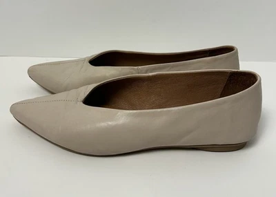 Zapatos Miz Mooz para mujer talla 39 crema de cuero Jaylyn planos sin cordones punta Foto 1 de 4
