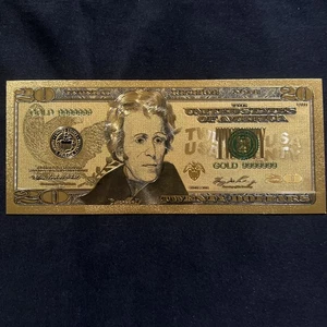 😳100mg 24K Gold 2006 $20 Dollar Bill Federal Reserve Banknote As Pictured😍 - Picture 1 of 9