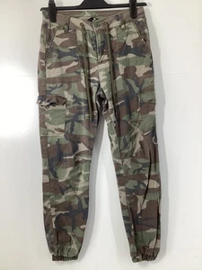 Women's BY VERY Camouflage Cargo Joggers UK Size 8 Combat Print Trousers - Picture 1 of 7