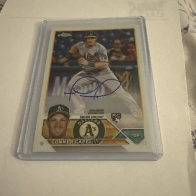 2023 Topps Chrome Conner Capel  Auto - Image 1 of 2