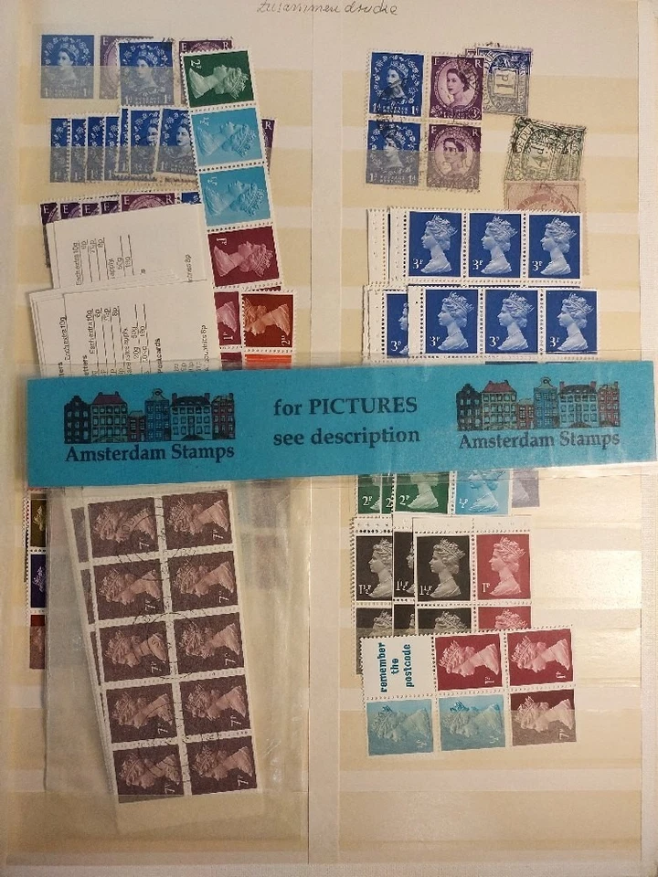 Reino Unido Grã-Bretanha Back of the Book muito bom estado usado MH MNH variedade incl melhor High CAT - Imagem 1 de 1