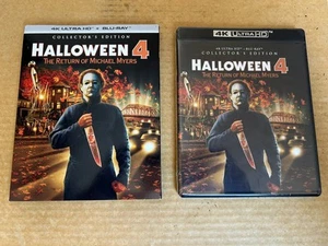 Halloween 4 : The Return of Michael Myers 4K UHD Blu ray NEW & SEALED + Slipcase - Picture 1 of 3