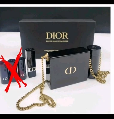 Dior Rouge Minaudiere Clutch Coffret with Lipstick - Image 1 of 4