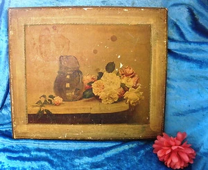 Appendiabiti da parete vintage chic cottage cavolo stampa rosa 0011010 - Foto 1 di 4